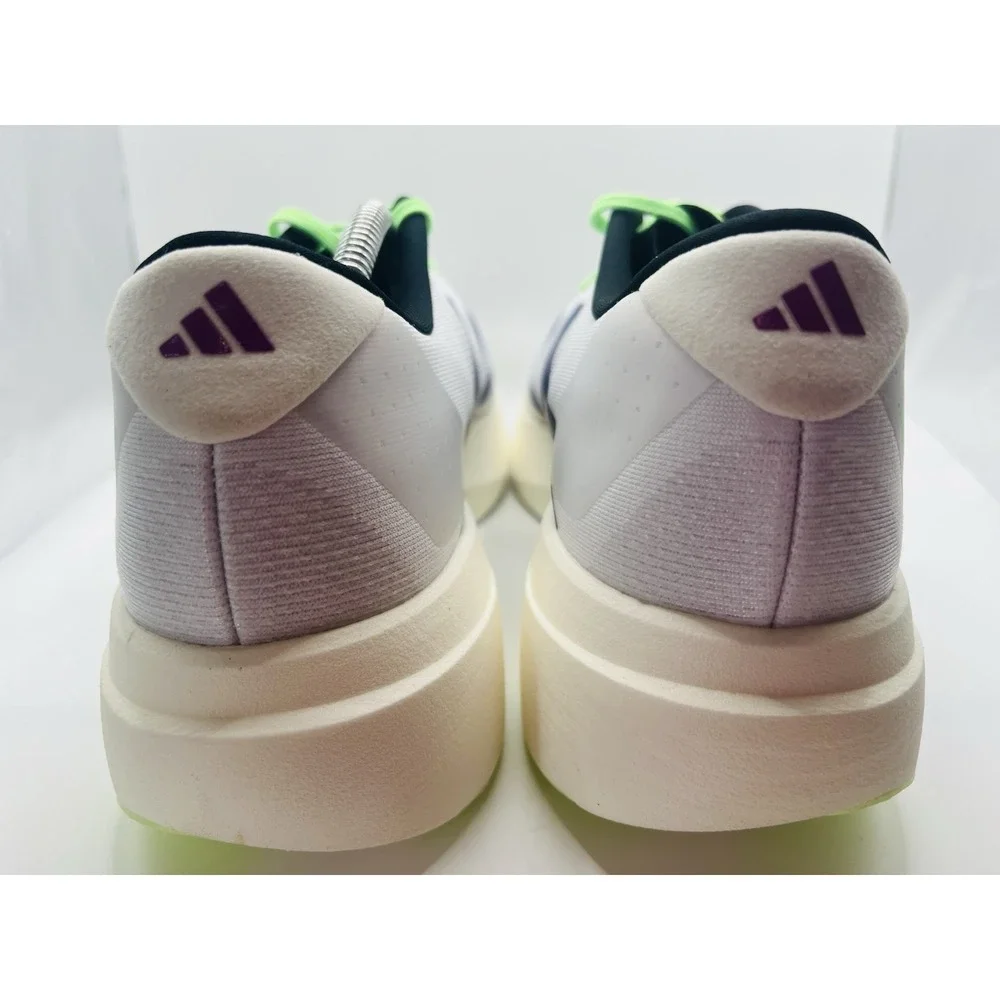 Adidas Adizero EVO SL White Purple Lime Sneakers JS4495 Mens Running Shoes US 13